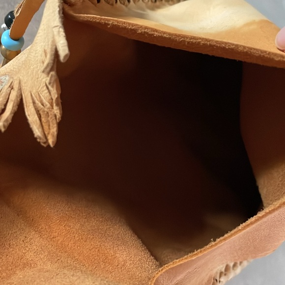 Native American-made handcrafted deer leather possibles medicine bag Kokopelli - Picture 5 of 12